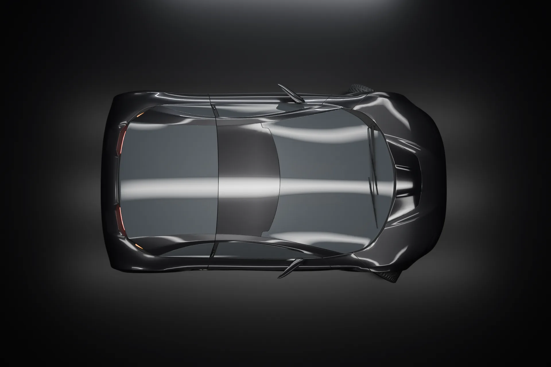 The Vesper GT seen from directly above